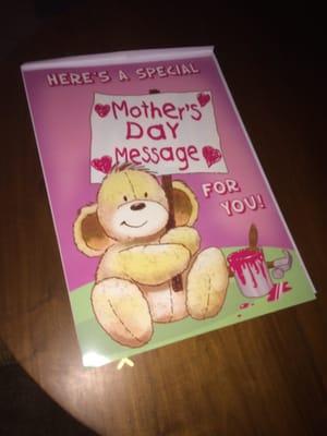 Giant card for Mother's Day!