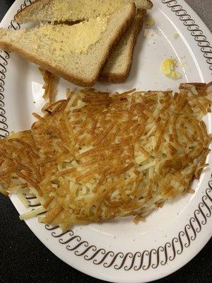 hash browns  toast