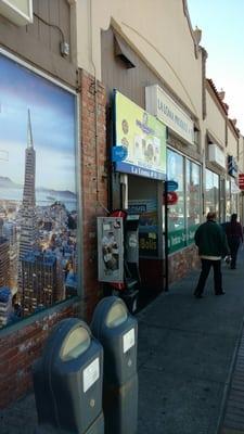 They still have a payphone in front of the store!