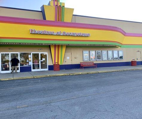 Front of the theater