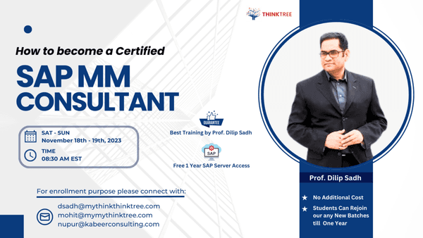 SAP MM Course by Prof. Dilip Sadh