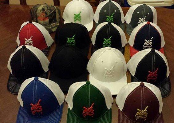 Custom embroidered hats by Silverback Sports