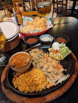 Rodeo fajitas for one