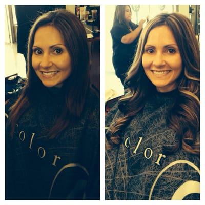 Hair extensions by Samantha. She did an amazing job!