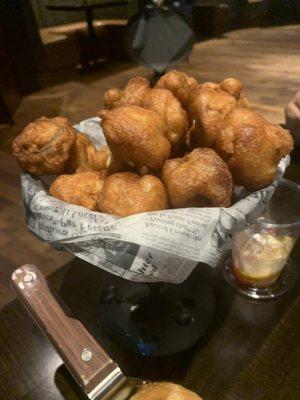 Beer battered mushrooms