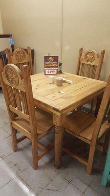 Rustic Dining Table Set only 499