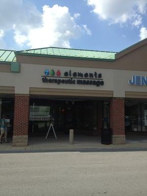 The facade of the newly opened Elements Therapeutic Massage in Western Springs, IL