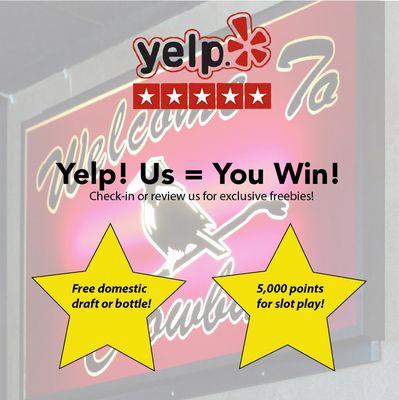 Yelp! Us and win!