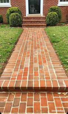 Another new brick walk, porch and steps