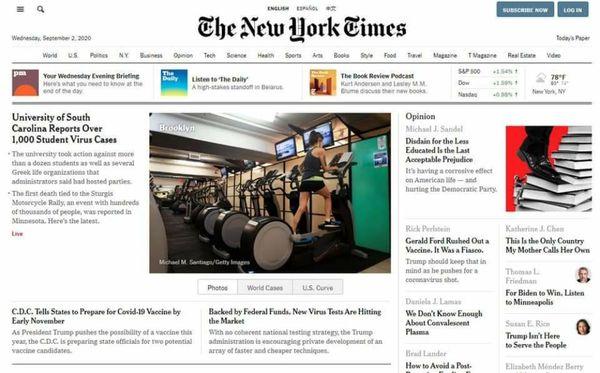 Slope Fitness featured on the cover of for NY TIMES.