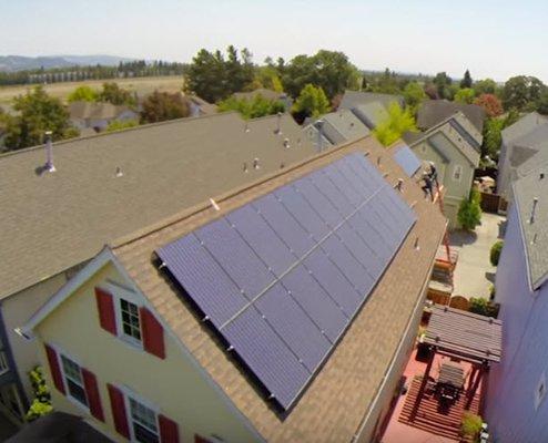 Santa Rosa Solar Installation = Installed 2015.  See more photos here: https://www.soleilsolar.com/project-gallery