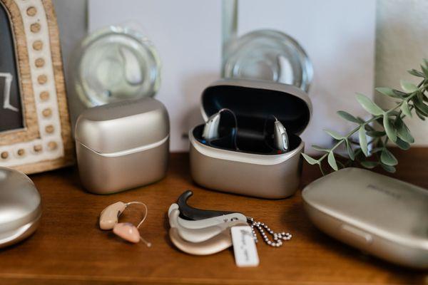 We sell many brands of hearing aids, and try to find the very best one for you individually.