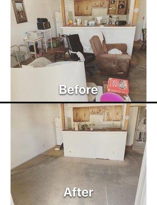 Before & After of House Clear Out