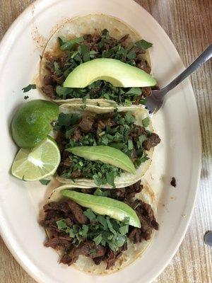 Asada and fajita tacos