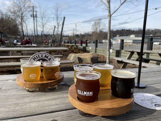 Flights, each pour is 4oz.