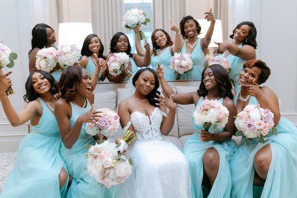 Each bridesmaid styled by Bianca