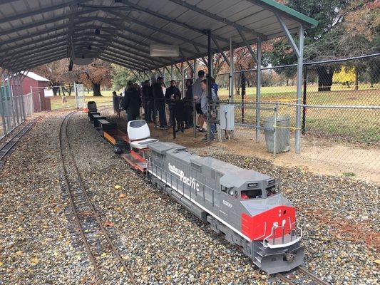 One of four engines the club owns.  It's a Dash9 painted as the last Southern Pacific unit before merging with Union Pacific