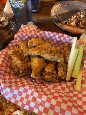 Buffalo garlic parmesan wings ... extra crispy