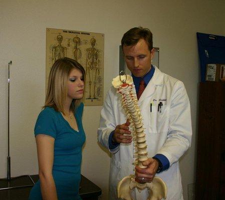 Discussing scoliosis corrective options