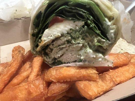 Pesto Chicken Wrap