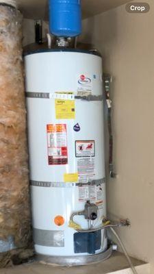 50 Gal leaking existing water heater, Before.