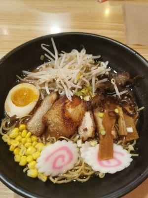 Black Garlic Ramen with Chashu Pork