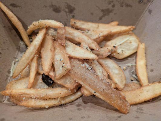 The second half of the truffle fries at The First Seat, Bentonville