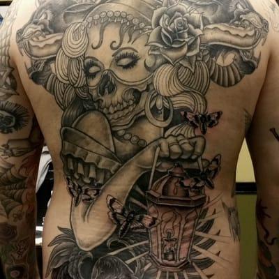 Backpiece in progress by Justin Storm!  Work in progress....