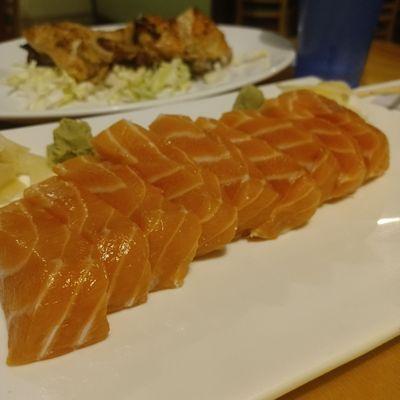 Salmon sashimi