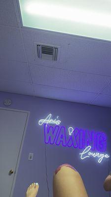 Super cute waxing room!!