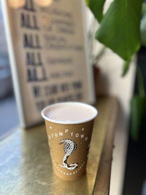 12oz Rose Cardamom Tea Latte (~$6)