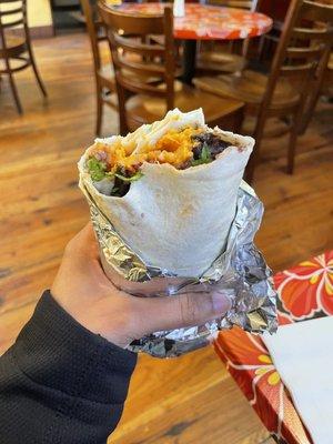 Sweet potato burrito