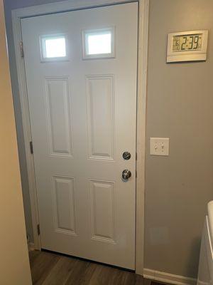 Inside view of new door