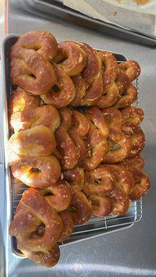 Sourdough pretzels