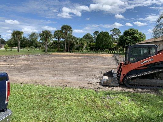 Nice striped lot ready to fill.