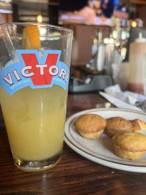 Muffins and mimosa