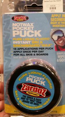 Puck it. Wax to go fast.