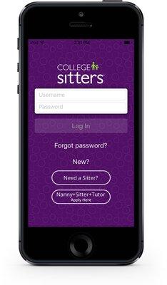 Mobile app for booking a College Sitter