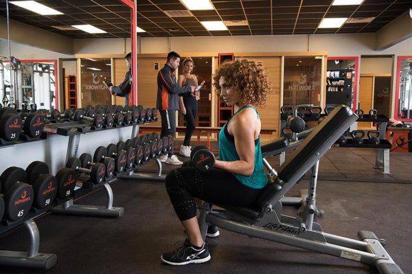 FX Zone which is our weight training gym filled with free weights, medicine balls, battle rope, and a TRX like system.