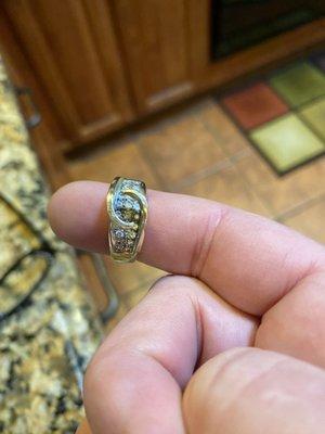 My ring AFTER Daniels Jewelry