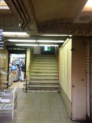 Enter the building from the 7th Ave end of LIRR level of Penn Station