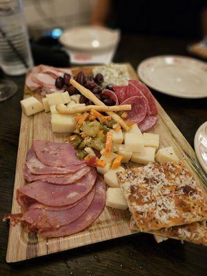 Charcuterie board, don't recommend