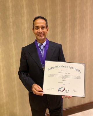 Fellow of American Academy of Implant Dentistry FAAID