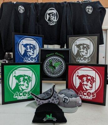 Ace's branded merchandise