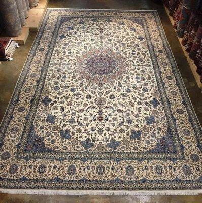 Persian Silk & Wool Nain 13'x20' 25,262,000 knots in this masterpiece!