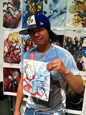 "Mar" from Artist Alley hookin' up Ultraman!  Sweeet!