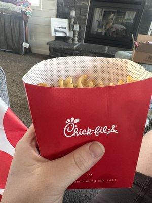 Large fry, practically medium