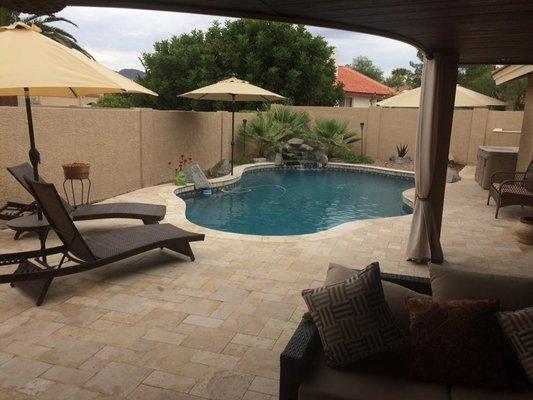 Pool & Travertine Remodel