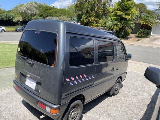 Tinted windows kei van