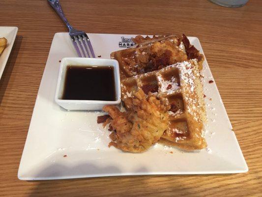 Chicken and waffles